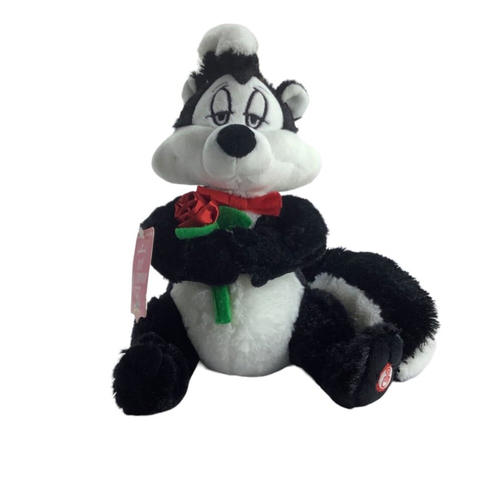 Hallmark Looney‎ Tunes Pepé Le Pew Pepé De L'Amour SOUND Flirting Skunk Plush